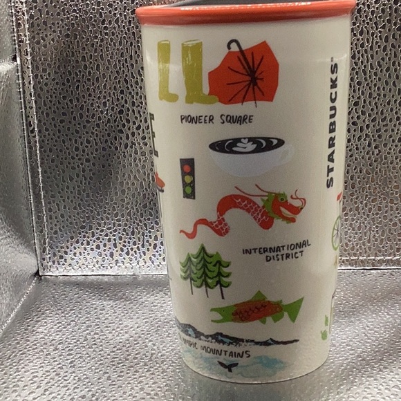 Starbucks , Seattle Themed Travel Mug - Picture 2 of 6